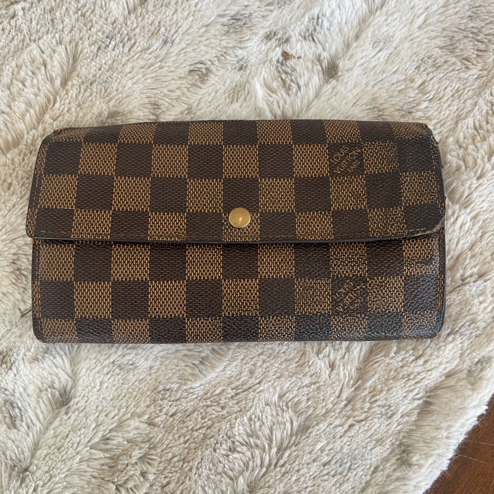 Louis Vuitton Brown Damier Ebene Continental Wallet